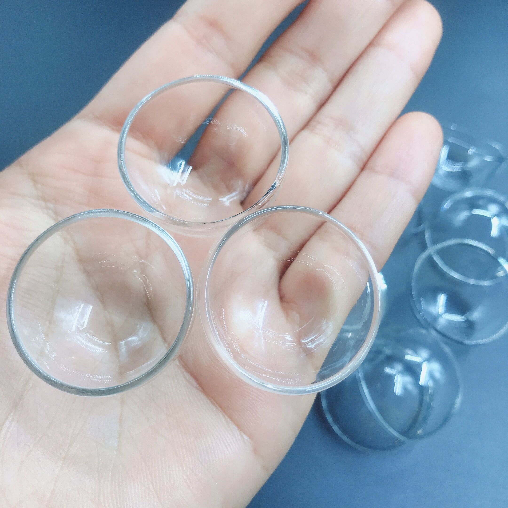 1/2/3/5pcs 30mm Hemisphere glass dome cover diy clear half round bottle glass globe bubble glass vial pendant necklace Accessory