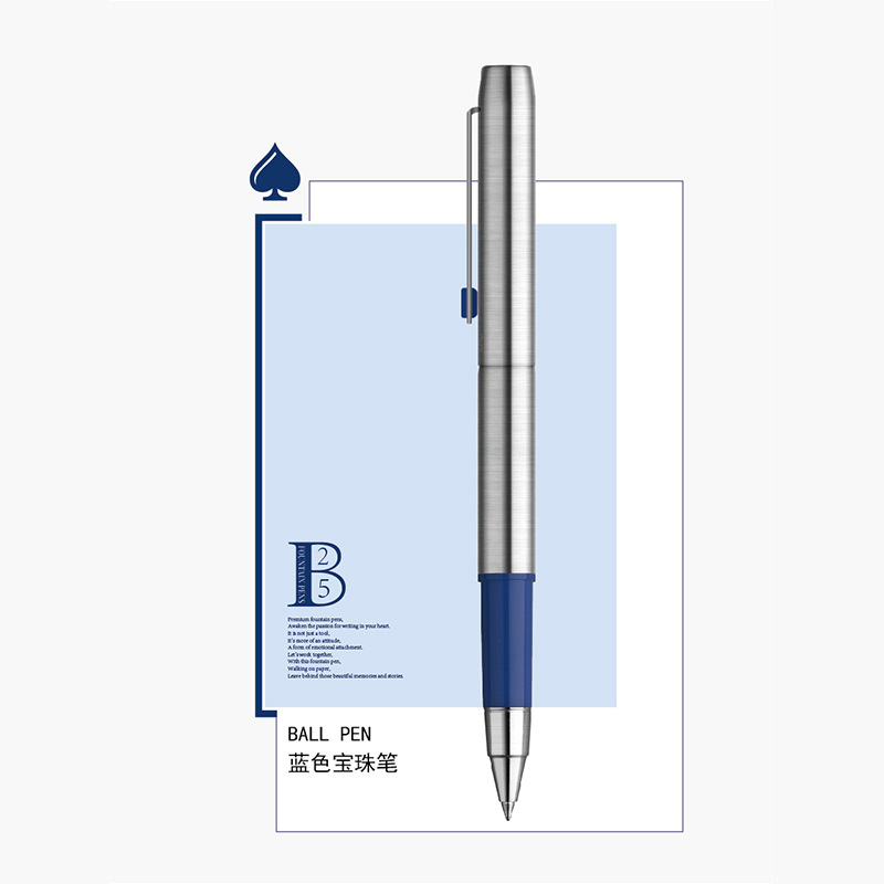 MAJOHN B25 Ball Point Pen/Fountain Pens, Metal Rod Smooth Fine Writing Lines Compact Portable Calligraphy Study School Supplies: Burgundy