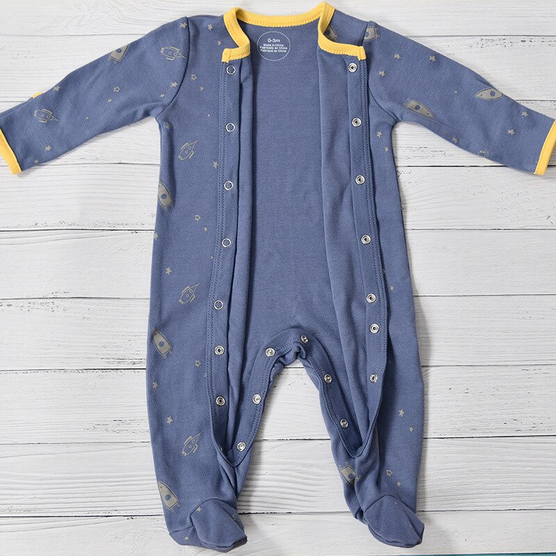 (3 Stuks/set) baby Rompertjes Kleding Voor Baby Pasgeboren Baby Jongen En Najaar Lange Mouwen Footies Kleding Pak