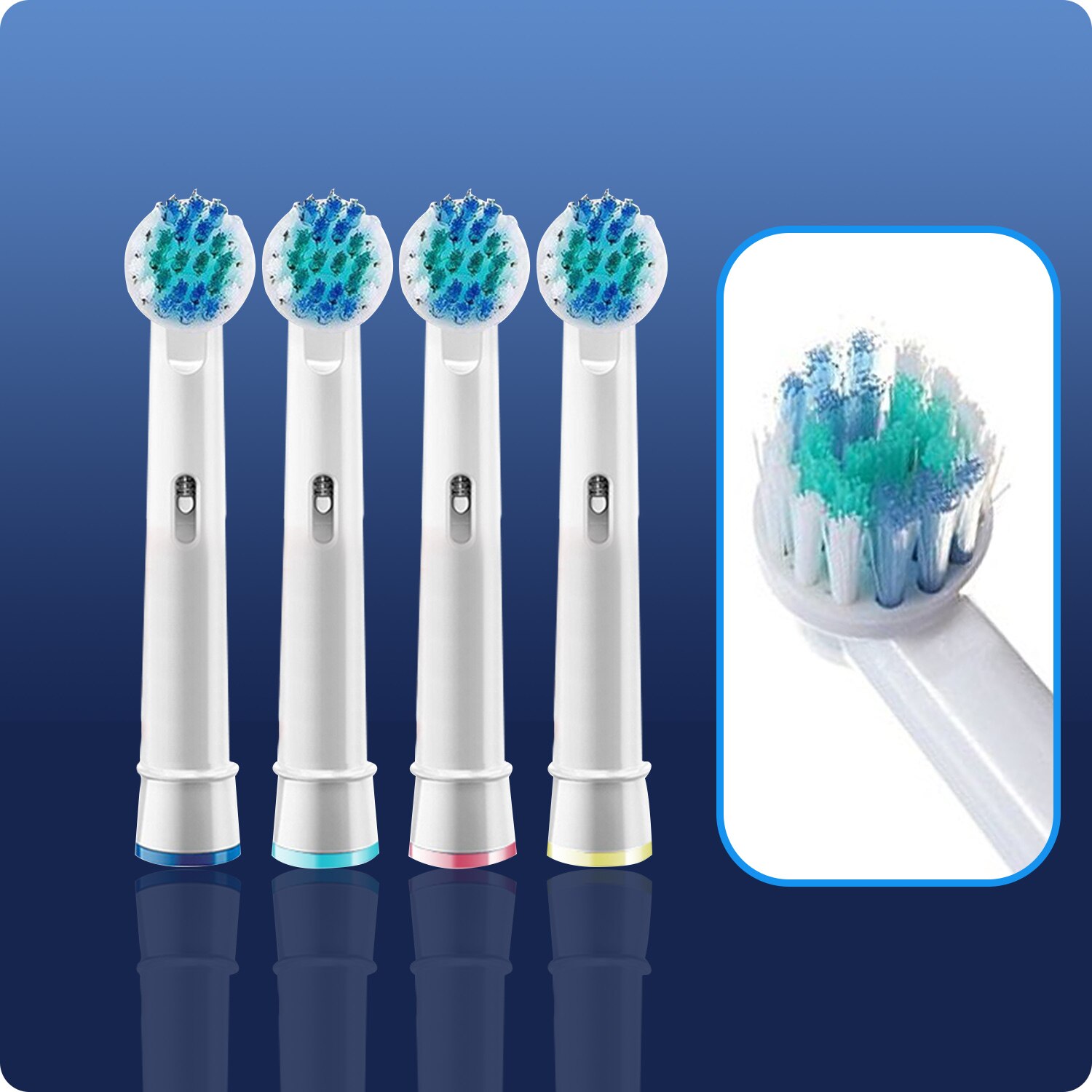 Têtes de brosse de rechange pour brosse à dents électrique oral-b, pour Advance Power/Pro Health/Triumph/3D Excel/vitalité, précision propre: SB17A