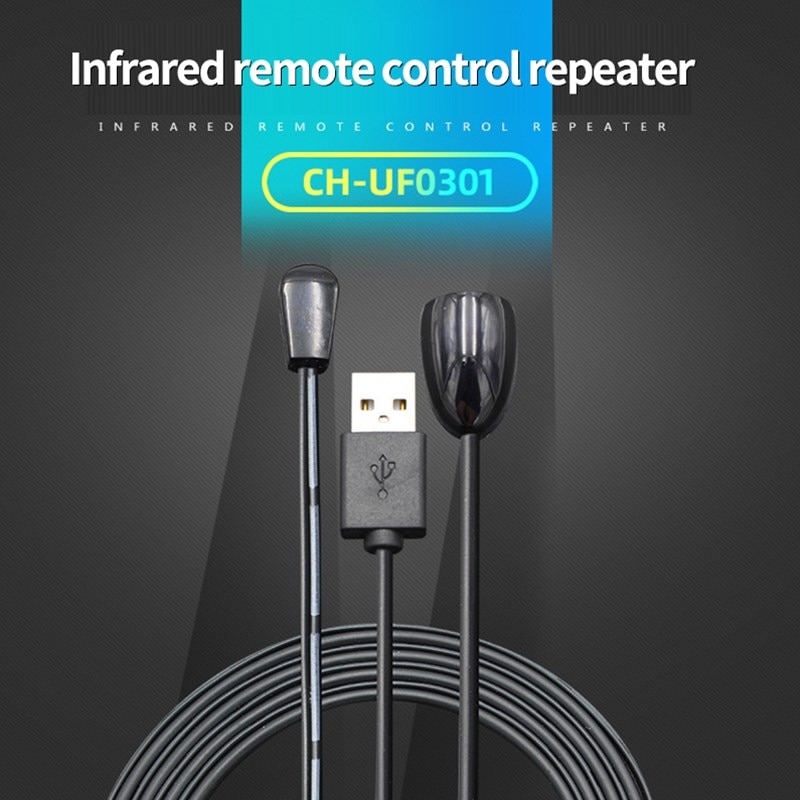 Ir extender infrarød ir fjernbetjening modtager usb ir modtager adapter sender til kabelboks stereo modtager hd tv