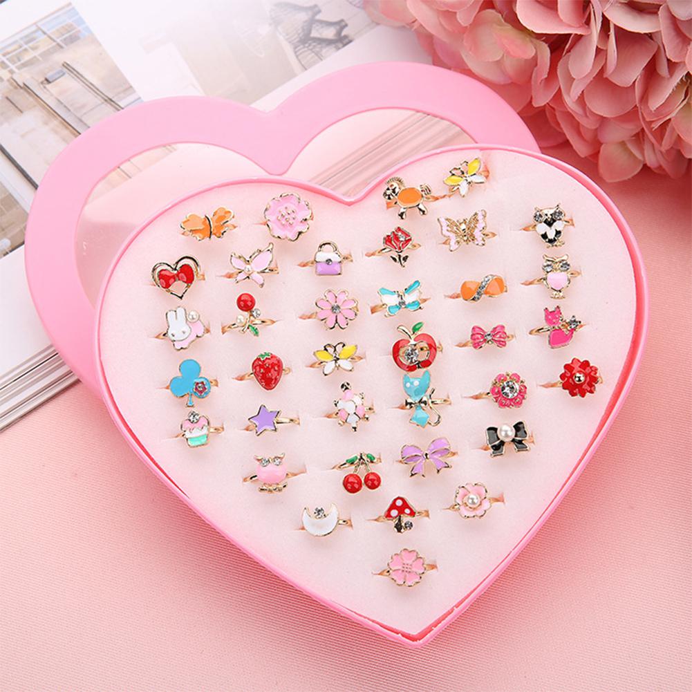 Kuulee 36Pcs Koreaanse Legering Legering Cartoon Kinderen Ring