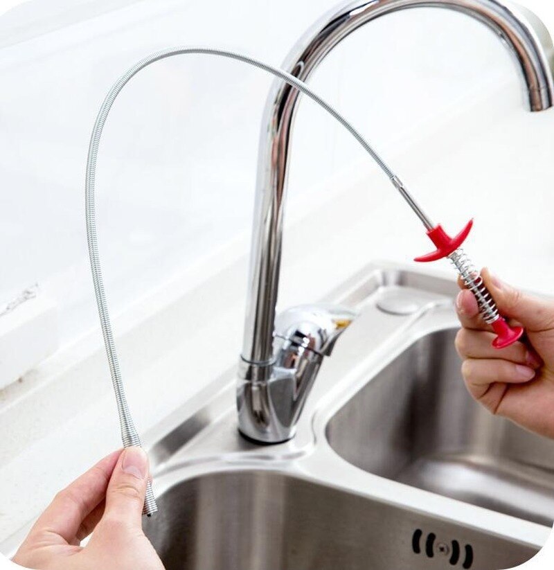 60cm Drain Snake Spring Tube Unblock Tool Bathroom... – Vicedeal