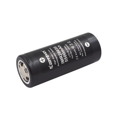 Keeppower IMR 26650, batería IMR26650 5500mAh 15A max 30A, descarga 3,7 v, batería de litio, triangulación de Original, 1 Uds.