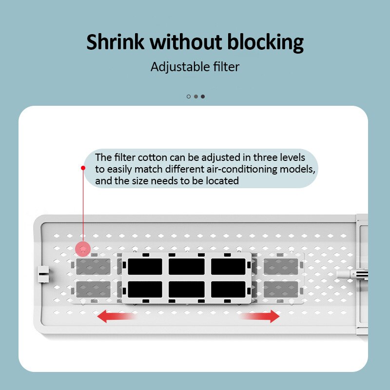 Adjustable Air Conditioning Cover Anti Direct Blowing Wind Deflector Scalable Air Conditioner Baffle Shield Windshield