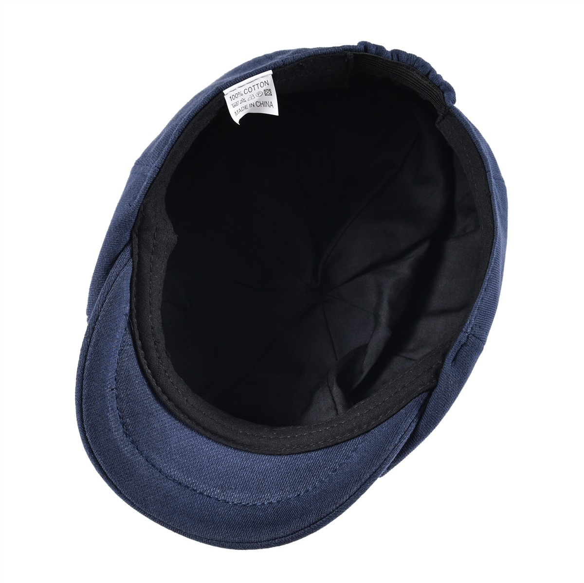 VOBOOM Big Size Cotton Newsboy Caps Flat Cap Beret Boina Cabbie Driver Golf Men 8 Panel Elastic Back Duckbill Ivy Hat 321