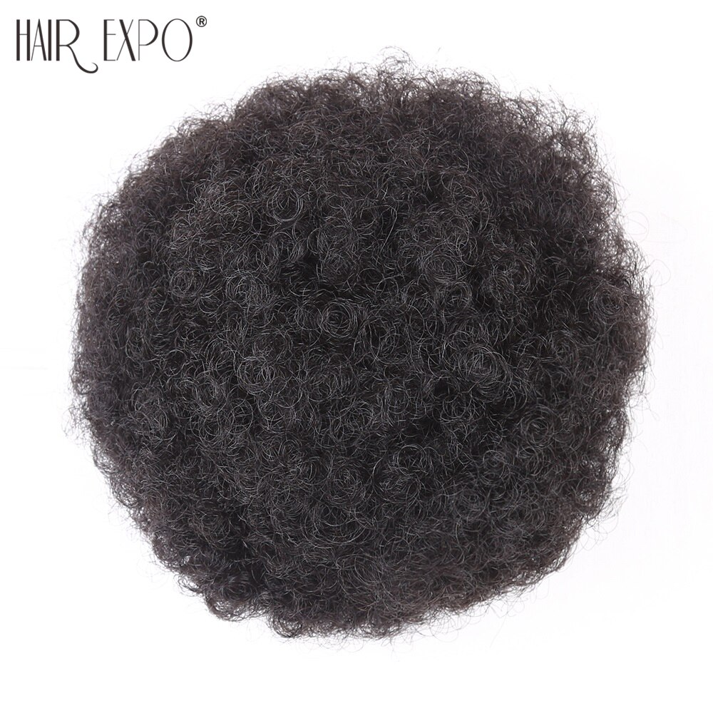 Moño sintético elástico Afro rizado para mujer, coleta con cubierta de peines de plástico, fibra de alta temperatura, pelo Updo, Ciudad de la exposición, 6"