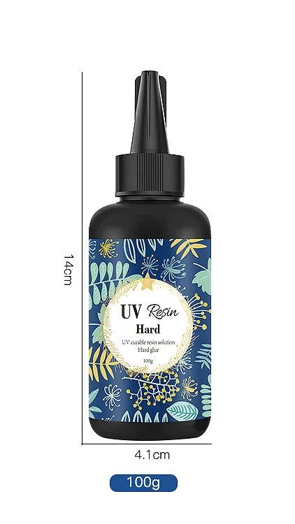 UV-hartsiliima 10-100g Väritön Läpinäkyvä Ultraviolettineste Askarteluun DIY Korujen Valmistukseen: Vihreä