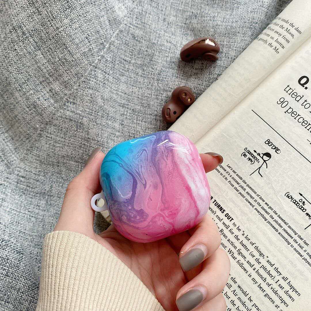 Cute Retro Flower Marble Matte Earphone Case for Samsung Galaxy Buds Live Cover Bluetooth Wireless Headset Accessories: 7
