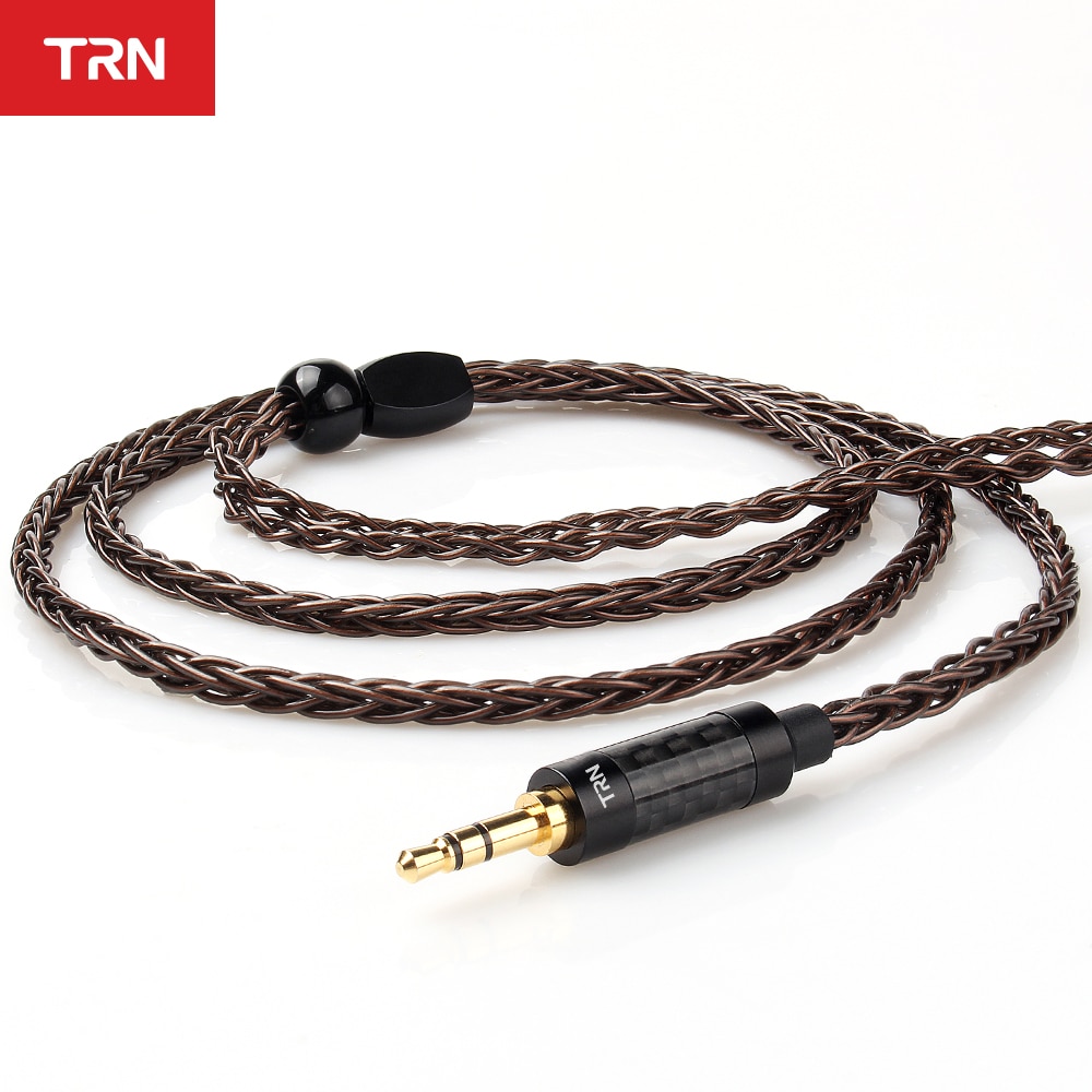 Trn  t4 8 -ytiminen occ kuparikaapeli  /3.5mm mmcx /2- nastaisella liittimellä päivitetty kaapeli kuulokkeiden kaapeli trn  v90 v80 v10 ba5 st1: lle
