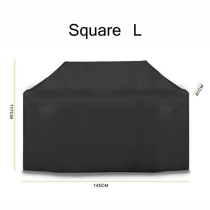 Waterproof BBQ Grill Covers Barbeque Cover Outdoor Rain UV Proof Canopy Grill Black Anti Dust Protector For Gas Charcoal GCF031