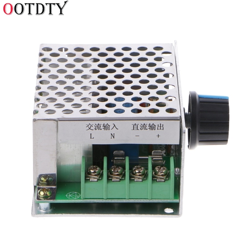 OOTDTY AC Input 220V DC Output 10-210V PWM 220V DC Brush Motor Speed Controller