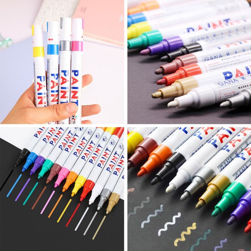1Pcs Niet Giftig Tegel Marker Repair Muur Pen Wit Grout Marker Geurloos Voor Tegels Vloer En Band Geschikt Auto schilderen Mark Pen