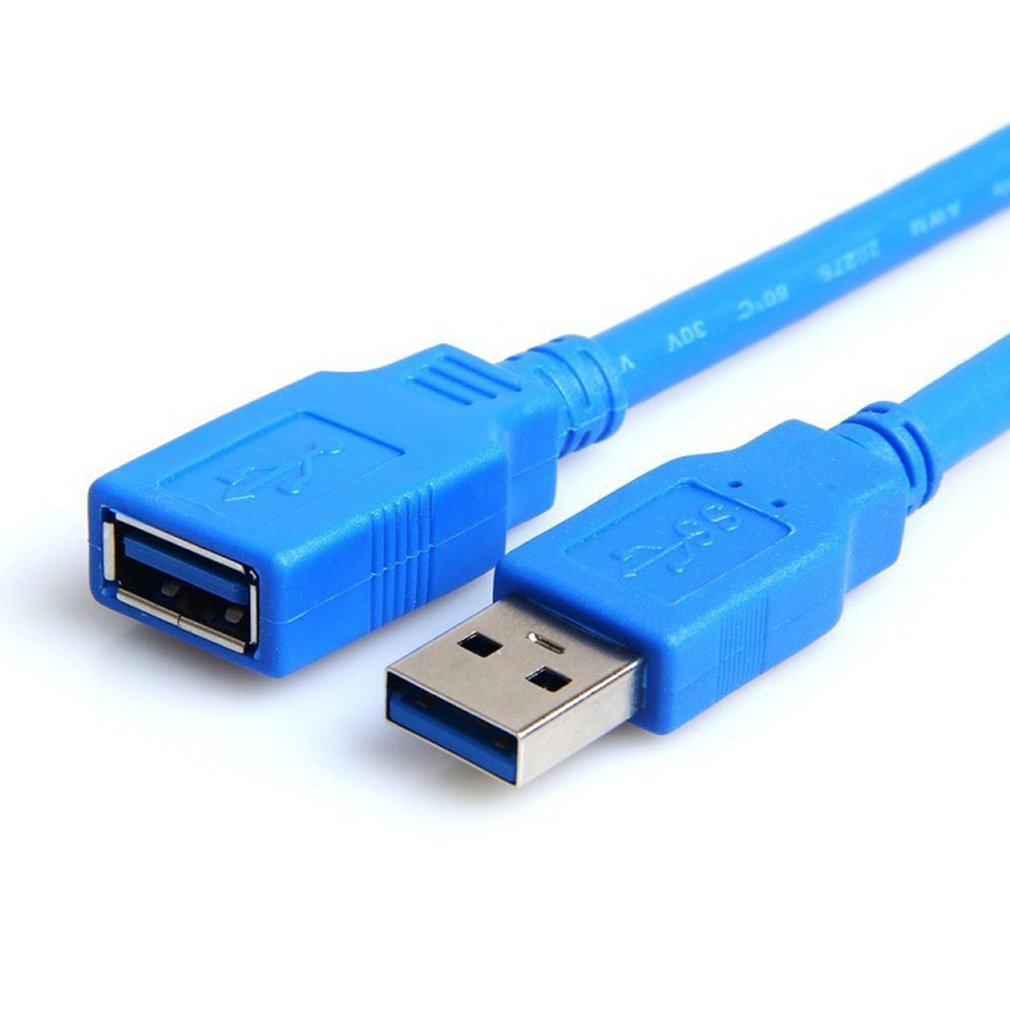 3FT Blue USB 3.0 Type A Male to A Female Super Speed Extension Cable Converter Adapter Computer Connection Cable