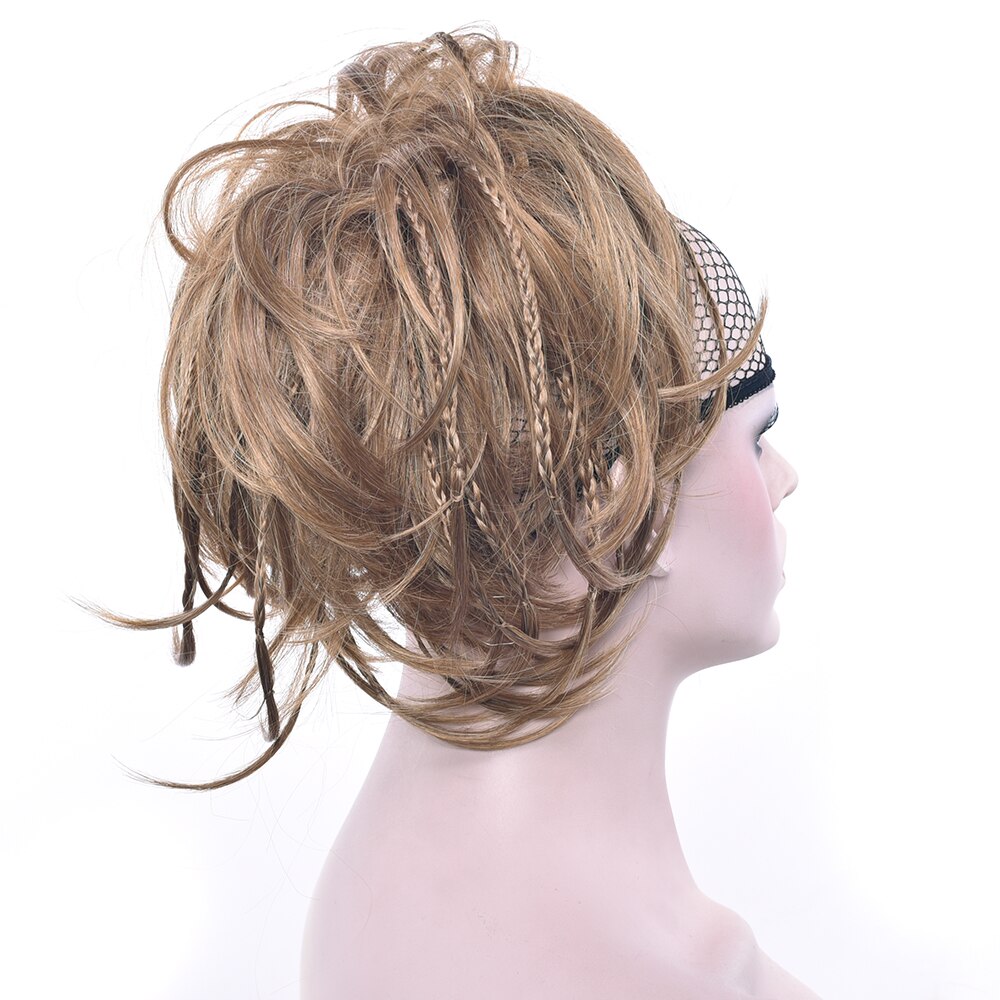Soowee-Diadema de pelo sintético para mujer, moño, trenza de fibra de alta temperatura, diadema de rodillo: 2005