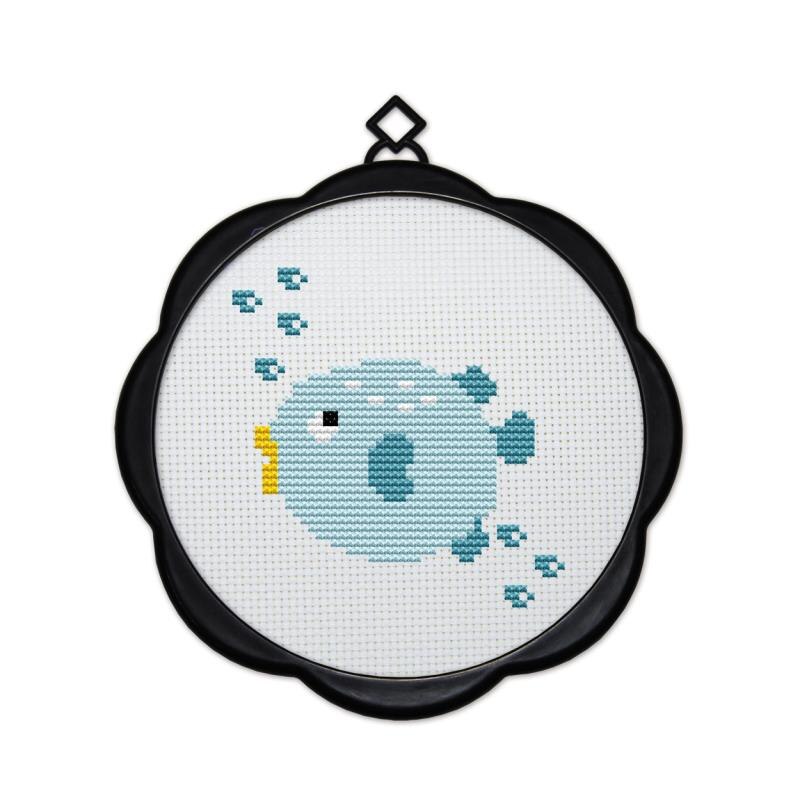 Liten enkel broderi djur rådjur uggla giraff liten fisk korsstygn kit nybörjare nybörjare barn & #39 ;s broderi lastram: Dk048