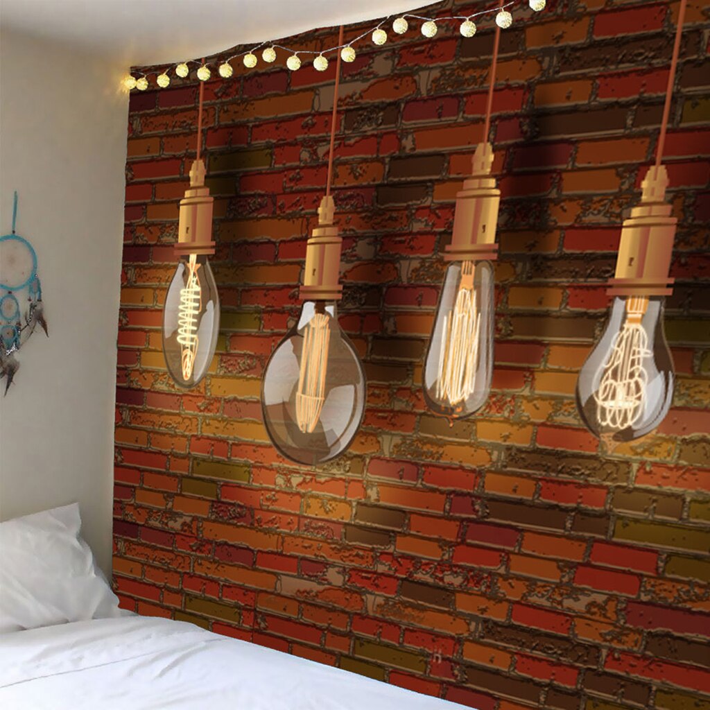 Waterproof Tapestry - Product Series 3D Picture Wall Hanging Decor 150x130cm Indoor Outdoor Pictures Mural Product Series: 10 Four  Bulbs 150