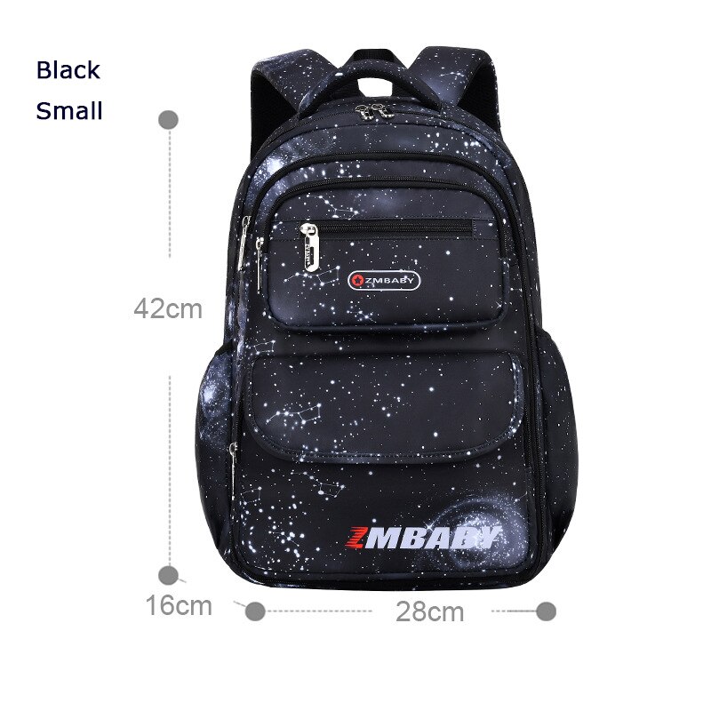 2022 Children Orthopedics School Bags Kids Backpack In Primary Schoolbag For Girls Boys Waterproof Backpacks Book Bag mochila: Black Small