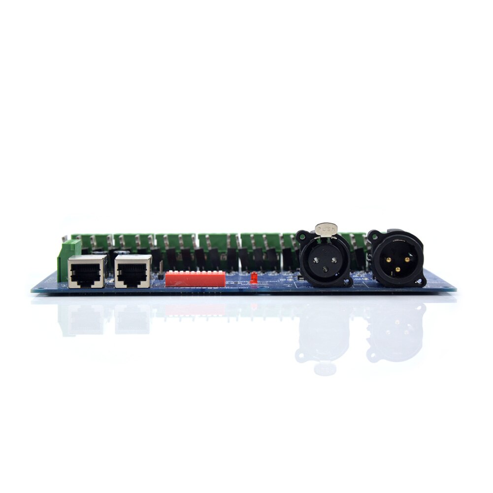 Gemeenschappelijke Kathode 24CH Led DMX512 Decoder DC12V-24V 24A 24 Kanaals 8 Groep Dmx Decoder DMX512 Xrl 3P Led Controller