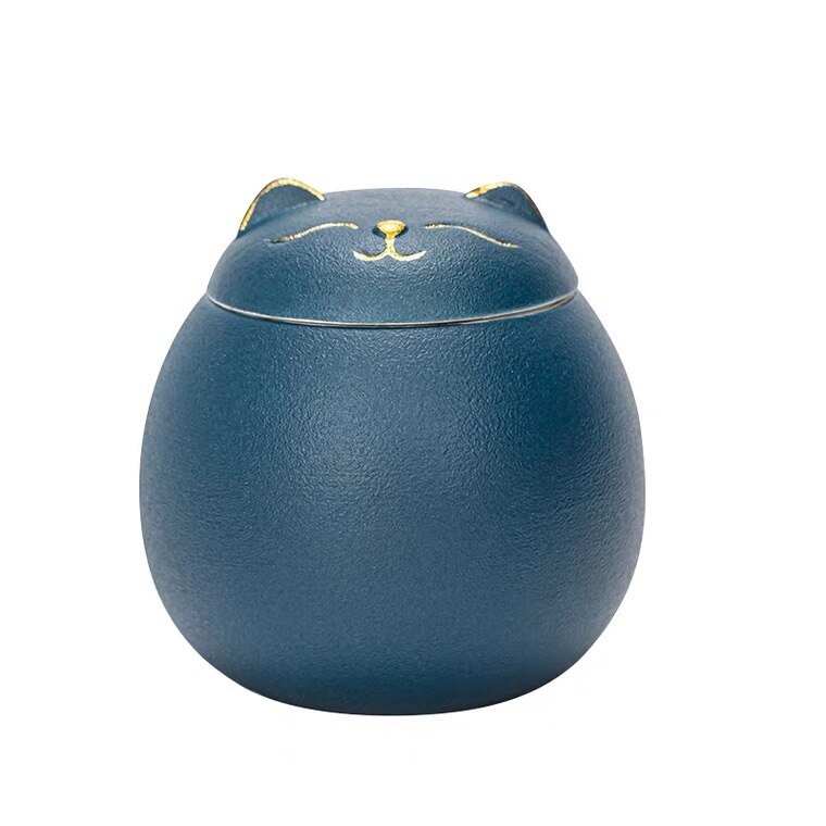Kat Urn, Hond Urn, kat Vorm Urn Voor Huisdier As-Kat Vorm Gedenkteken Urnen-Handgemaakte Black Decoratieve Urnen Voor Funeral