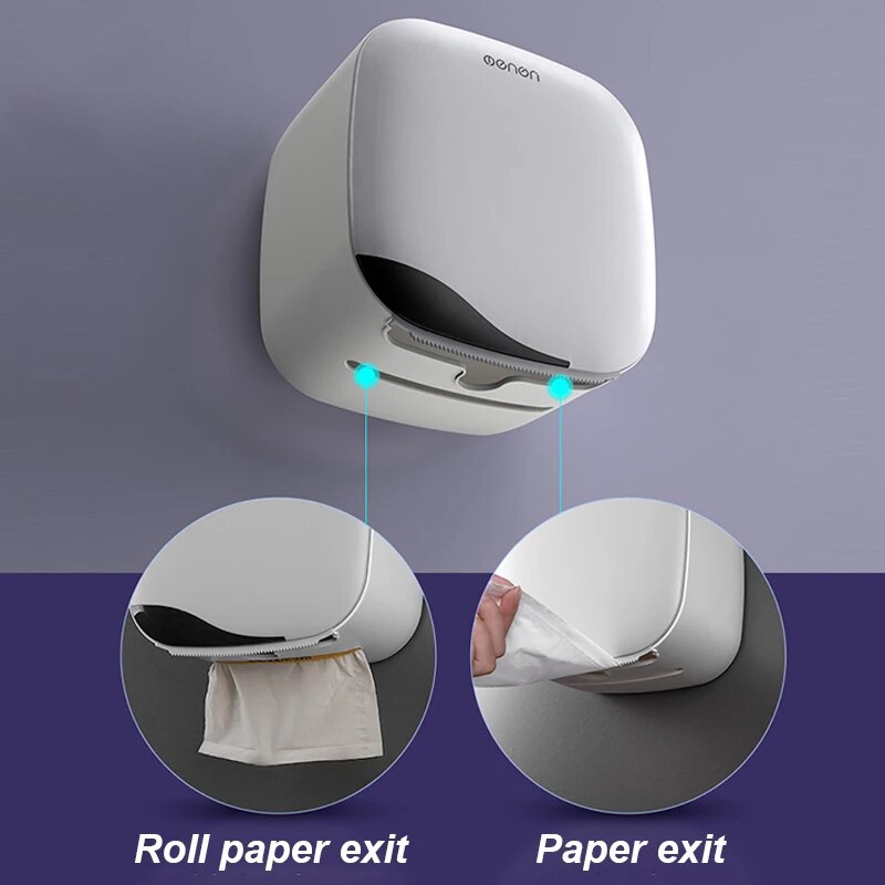 Toilet Paper Holder Waterproof Tray Roll Tube for Toilet Paper Storage Box Double Layer Tray Tissue Box Shelf Bathroom Product