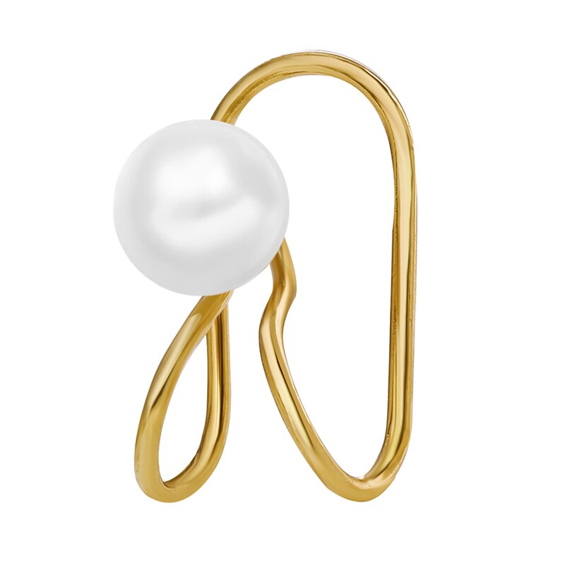 17KM Minimalistischen Gold Metall Geometrische Kreis C bilden Band Ohrringe Für Frauen modisch Hochzeit Runde Ohrringe Schmuck