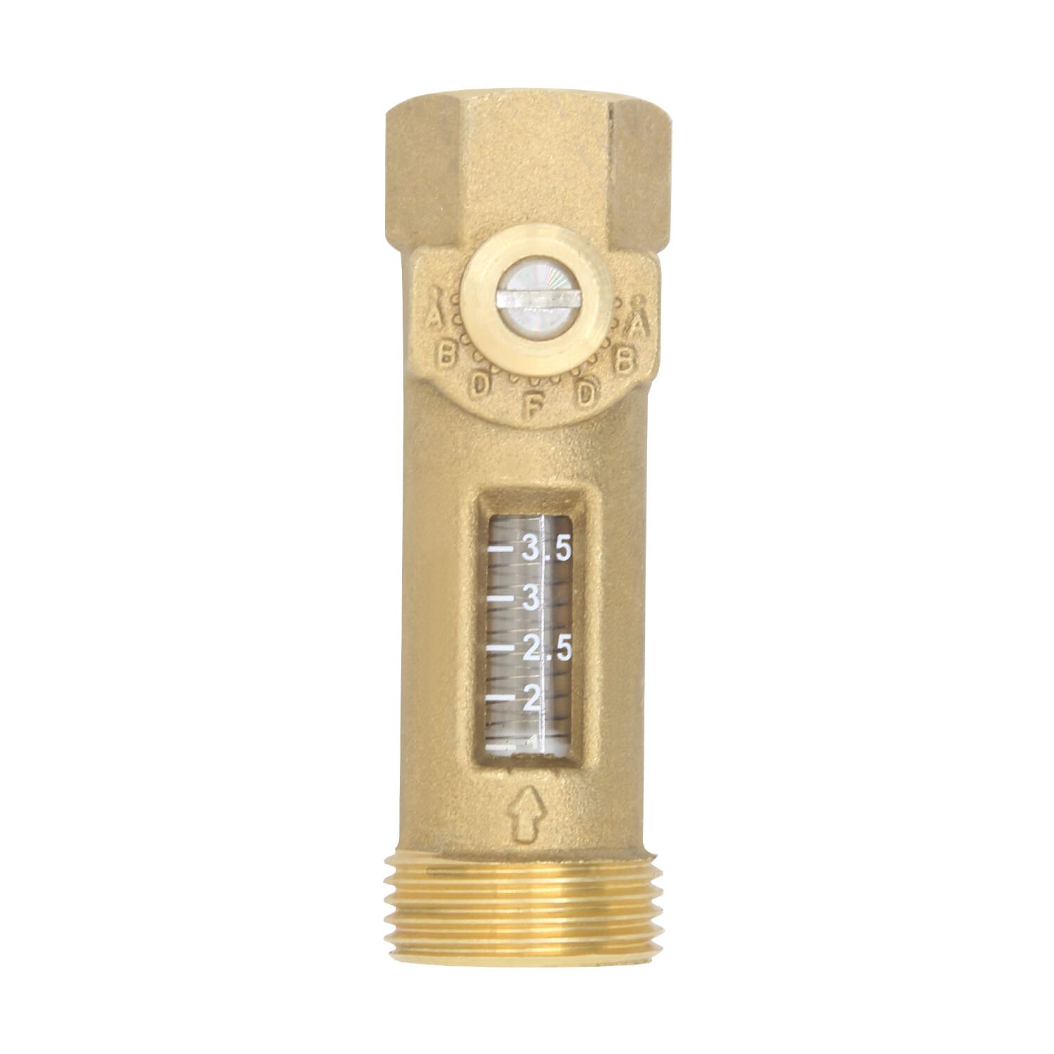 Flow Meter DN20 Solar Flow Regulator Flow Valve Brass manifold for Solar Water Heating G3/4 inch Double Female Thread