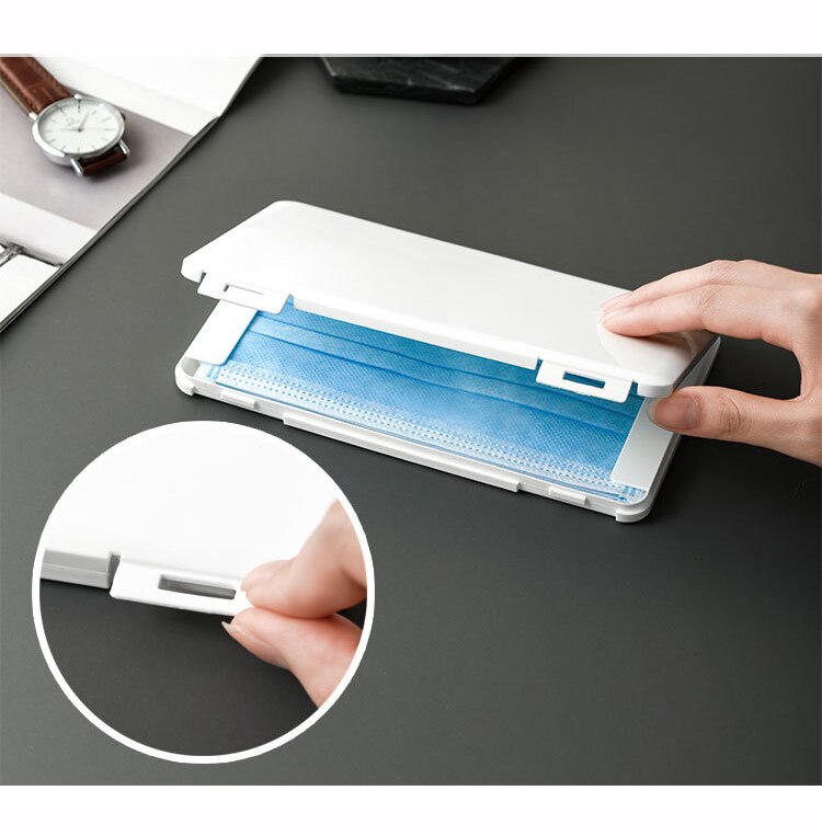 Dustproof Mask Case Portable Disposable Face Masks Container Disposable Mask Storage Box Storage Organizer