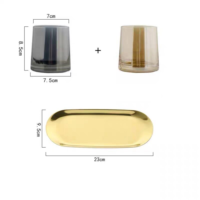 Hotel Vanity Countertops Bathroom Homestay Brush Tumbler Cup Bathroom Accessary: J