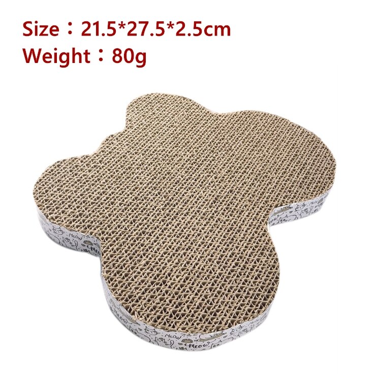 Huisdier Speelgoed Kat Scratch Pad Kat Gegolfd Pad Krassen Berichten Kitten Gegolfd Papier Pad Katten Slijpen Nail Schraper Mat: Butterfly Shape