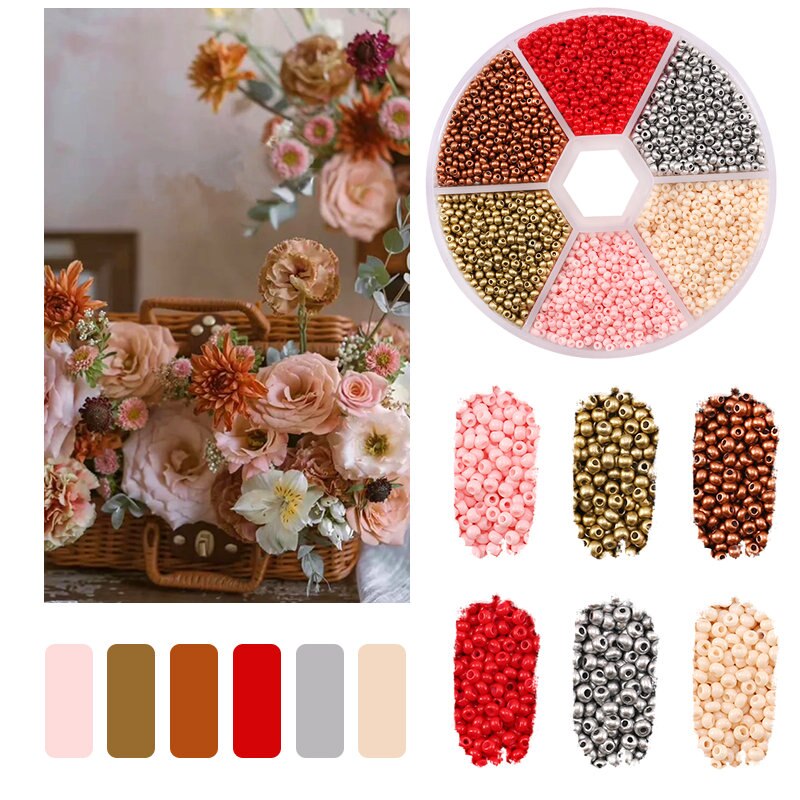 kit di perline da 2 mm Piccole perline per ricamo ... – Grandado