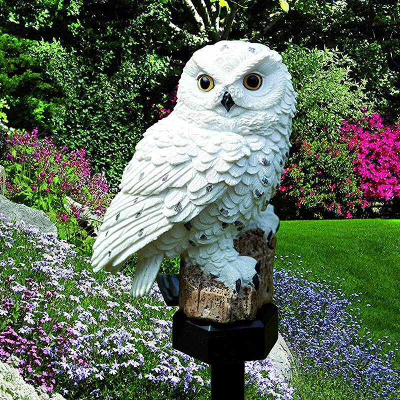 Led Solar Power Outdoor Tuin Waterdichte Uil Stake Lawn Licht Exterieur Night Lights Uil Vorm Zonne-energie Energia Lamp