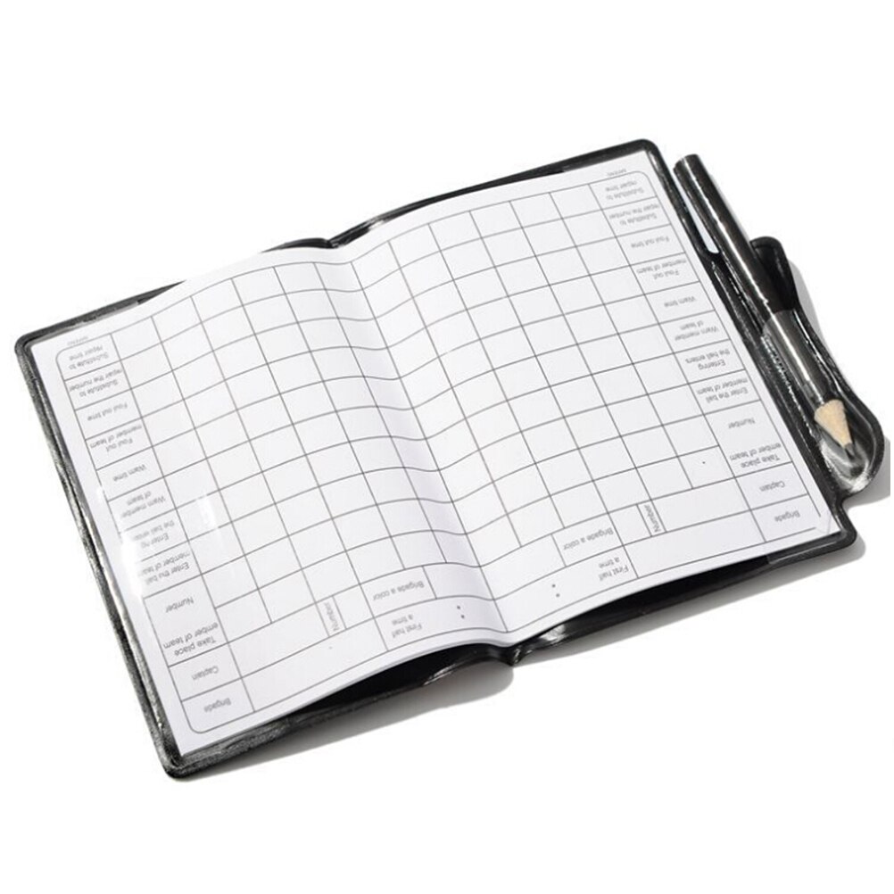 1einstellen FußBall Schiedsrichter strafen verrotten Gelb Karten Beurteilen FußBall Brieftasche Bleistift Notizbuch FußBall Liefert