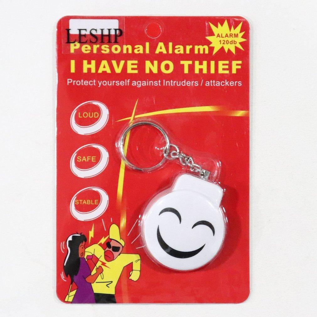 Smile Face Personal Electronic Panic Alarm Anti-Rape Anti-Attack Safety