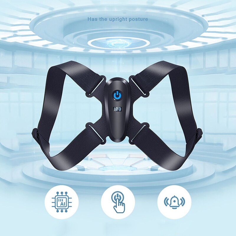 Terug Houding Corrector Verstelbare Led Houding Brace Smart Trillingen Herinnering Geheugen Unloadable 3Use Houding Corrector Spine Terug: Default Title