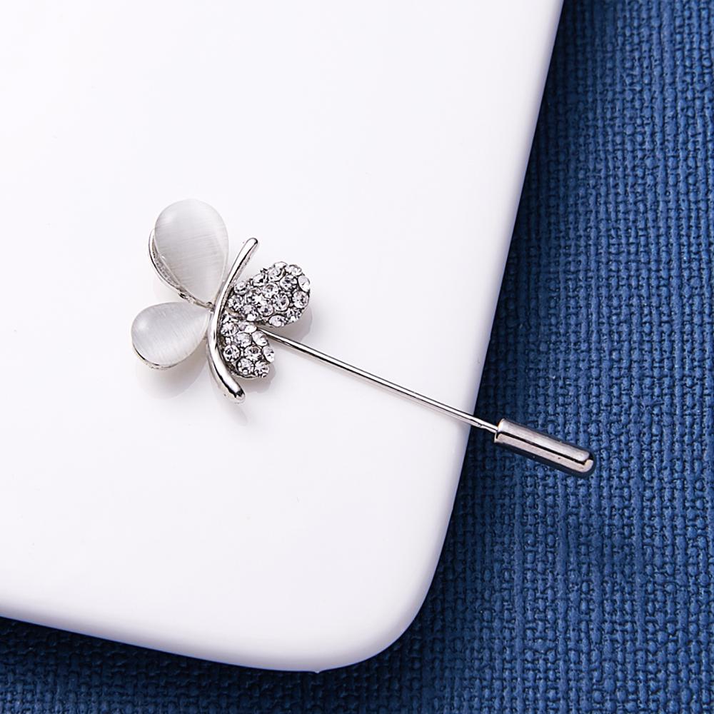 Sweater Brooch Rose Flower Corsage Butterfly Letter Flower Long Needle Pin For Women Shawl Shirt Collar Accessories