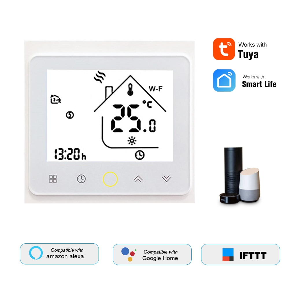 Thermostat de chauffage de l'eau contrôleur de température numérique WiFi intelligent Tuya/SmartLife APP contrôle écran LCD rétro-éclairé Programmable