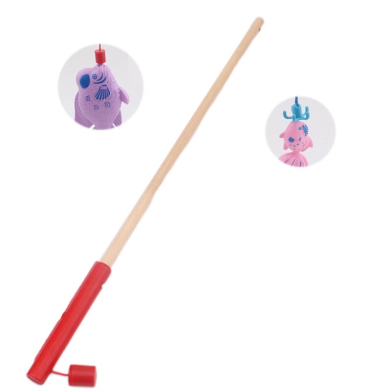 Houten Magnetische Hengel Speelgoed Voor Kinderen Vissen Game Accessoires