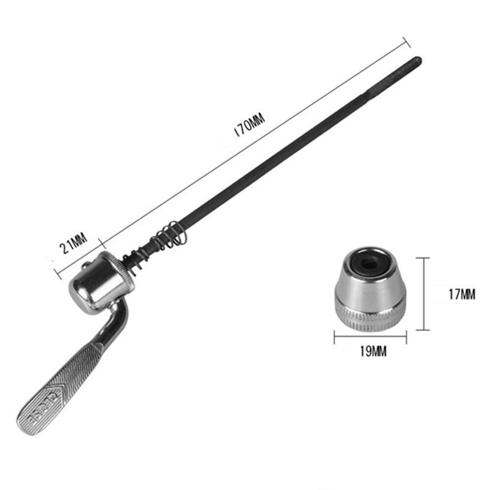 165mm/6.5inch Steel Quick Release Skewer Bolt Lever for Indoor Bike Bicycle Trainer Boke Bicycle Cycling Back Rear Wheel Tires