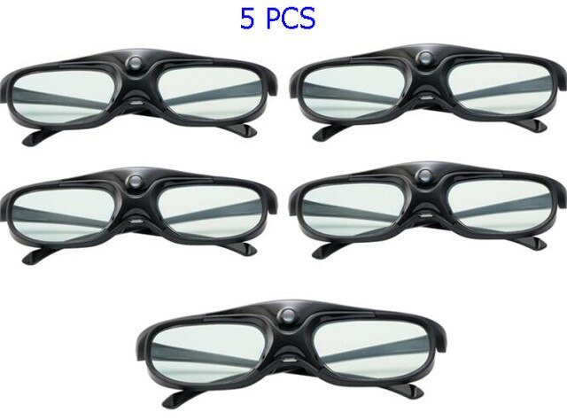 Lentes 3D con obturador activo recargable, compatible con 96/120/144HZ para Xgimi Z3/Z4/Z6/H1/H2 Nuts G1/P2 Acer BenQ y DLP LINK proyector
