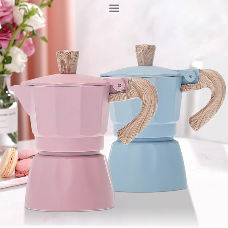 Portable 150ml / 300ml Coffee Maker Grinding Electric Furnace Espresso Moka Percolator Pot Coffee Making Machine Heating