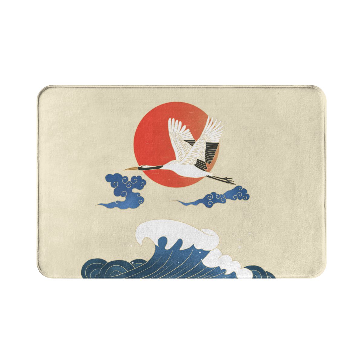 Japanese Crane Doormat Soft Rug Anti-Slip Ukiyo-e ... – Vicedeal