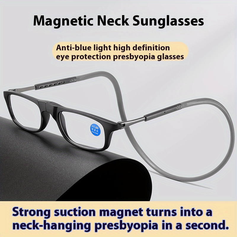 Portable Reading Glasses High Definition Resin Folding Presbyopic Eyeglasses TR90 Material Flexible Frame Easy to Wear