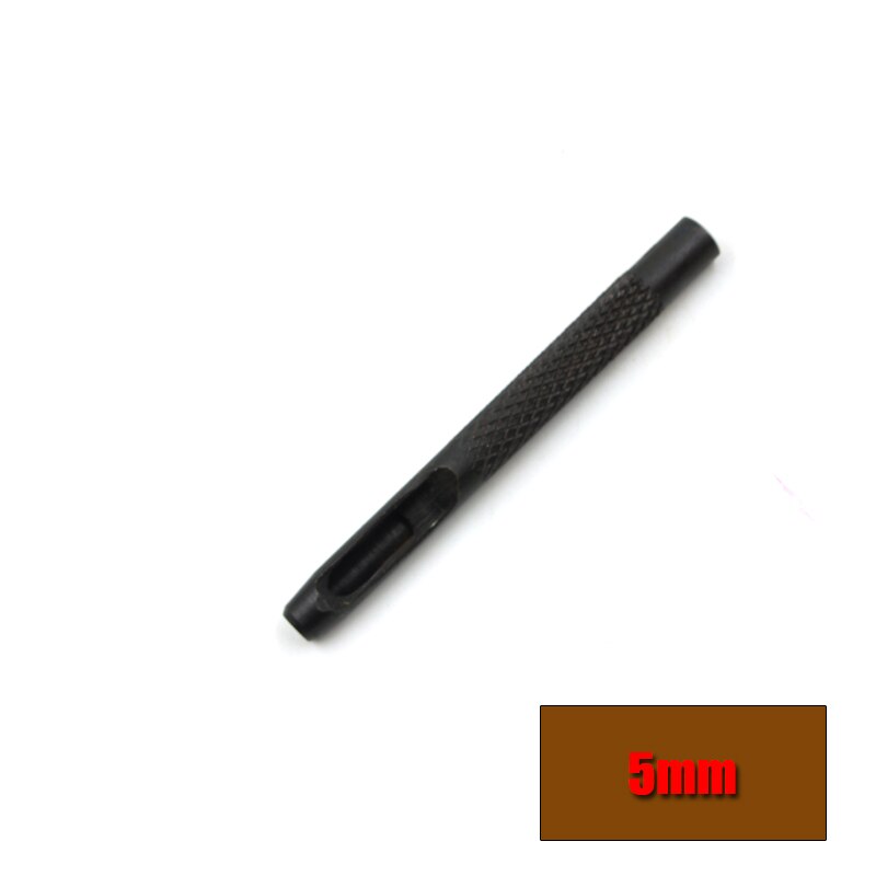 20 größe Stahl Hohl See Stanzen Leder Dichtung Hohl schlagen einstellen Dichtung Gürtel See Hand See Stanzen Zubehör Handwerk Werkzeug: 5mm