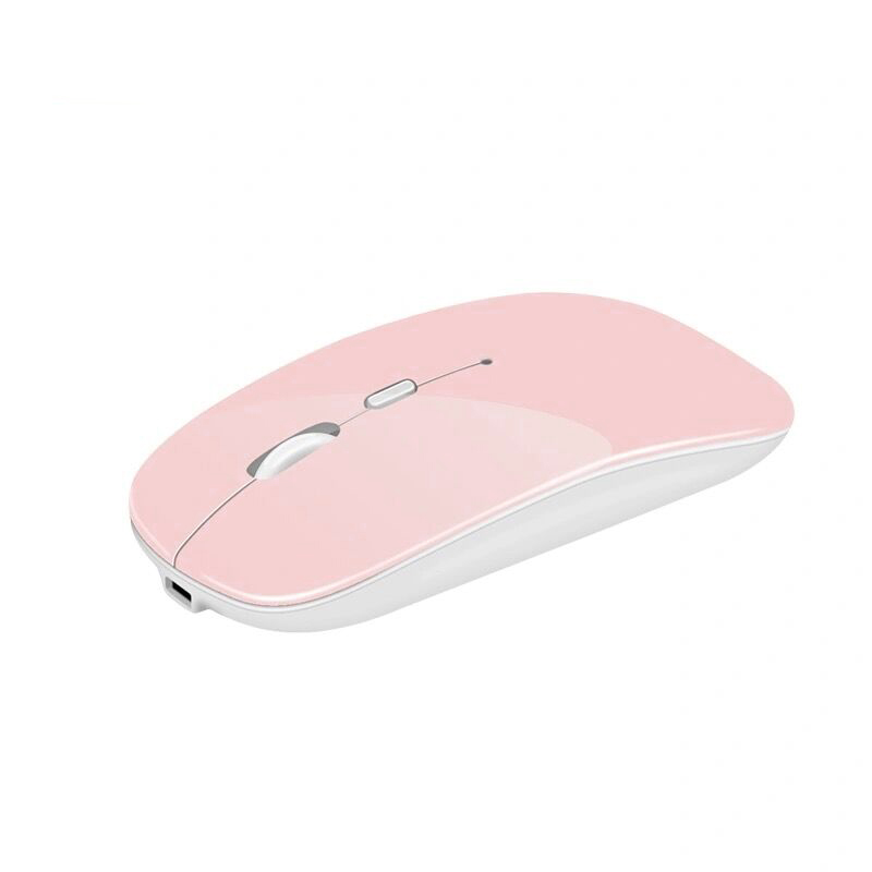 Draadloze Muis Bluetooth Oplaadbare Muis Draadloze Computer Stille Mause Ergonomische Mini Muizen Usb Optische Muizen Voor Pc Laptop: Pink