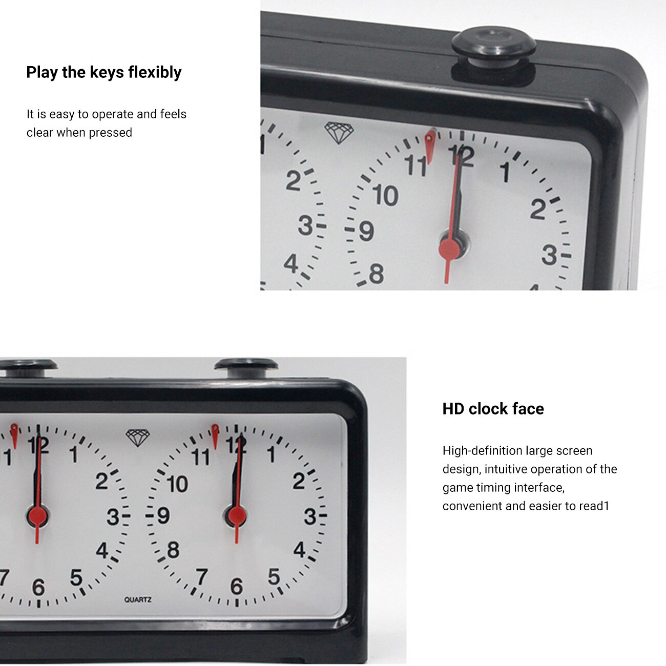 Chess Clock Chess Timer Chess Clock Mechanical Chess Clock Countdown Timer Suitable For All Kinds Of Chess Games.
