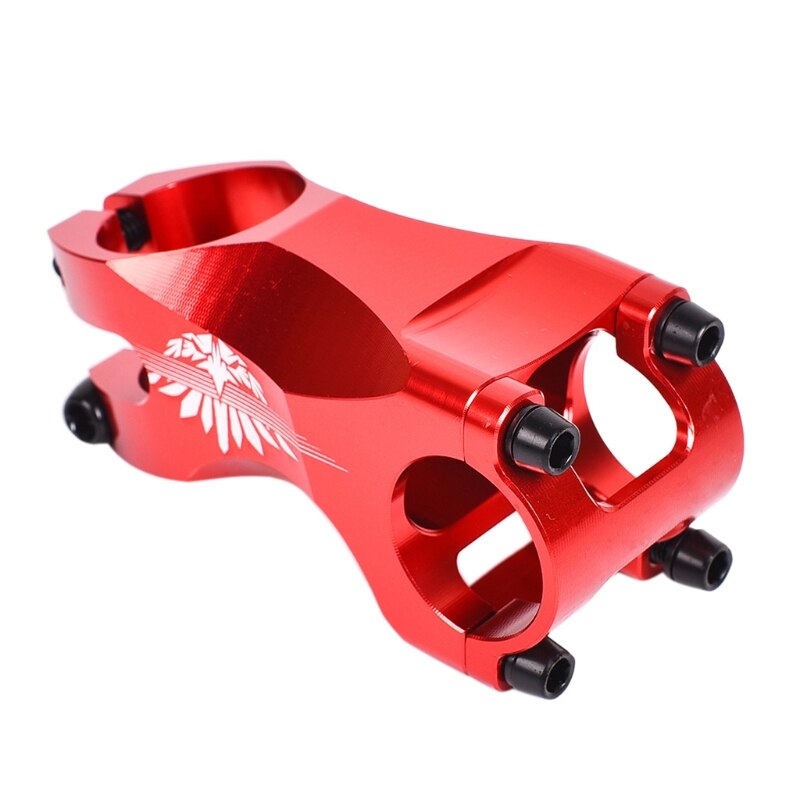 Vástago de manillar de bicicleta MTB 25,4 × 28,6mm DH/AM/XC vástago de Manillar de bicicleta de montaña 77HC: Rojo