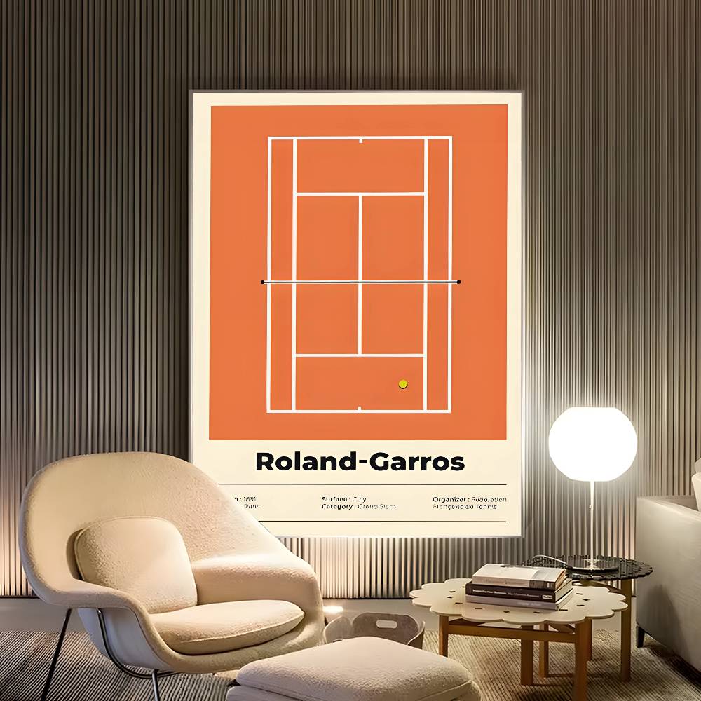 Plakaty Tenisowe zatrzasnąć seria wielki Tenis HD Samoprzylepne Wodoodporne Dekoracje Ścienne robić Salonu, Sypialni, Baru, Estetyczne