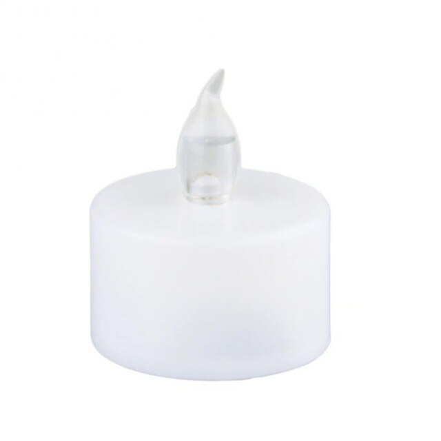 1PC couleur sans flamme LED photophore thé bougies mariage lumière batterie coloré lampe maison mariage anniversaire décoration: Multicolor