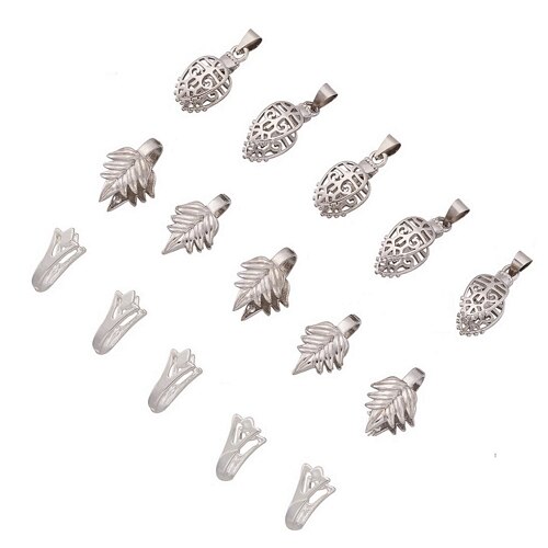 Pandahall 5 stuks Messing Hanger Clip Sluiting Ice Pick Pinch Borgtocht Sieraden Gesp Accessoire Connector Bevindingen Platinum 24mm: 3style-15pcs